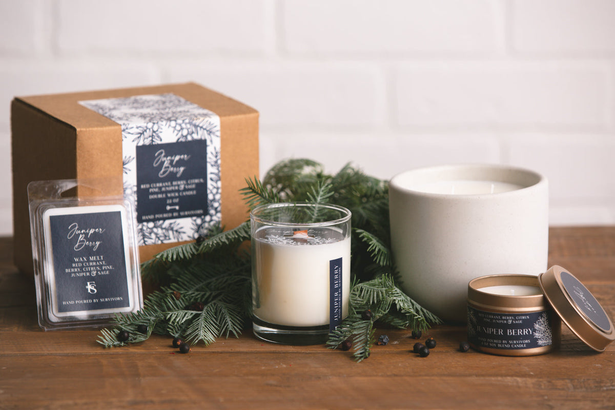 Juniper Berry Cement Candle 22 oz