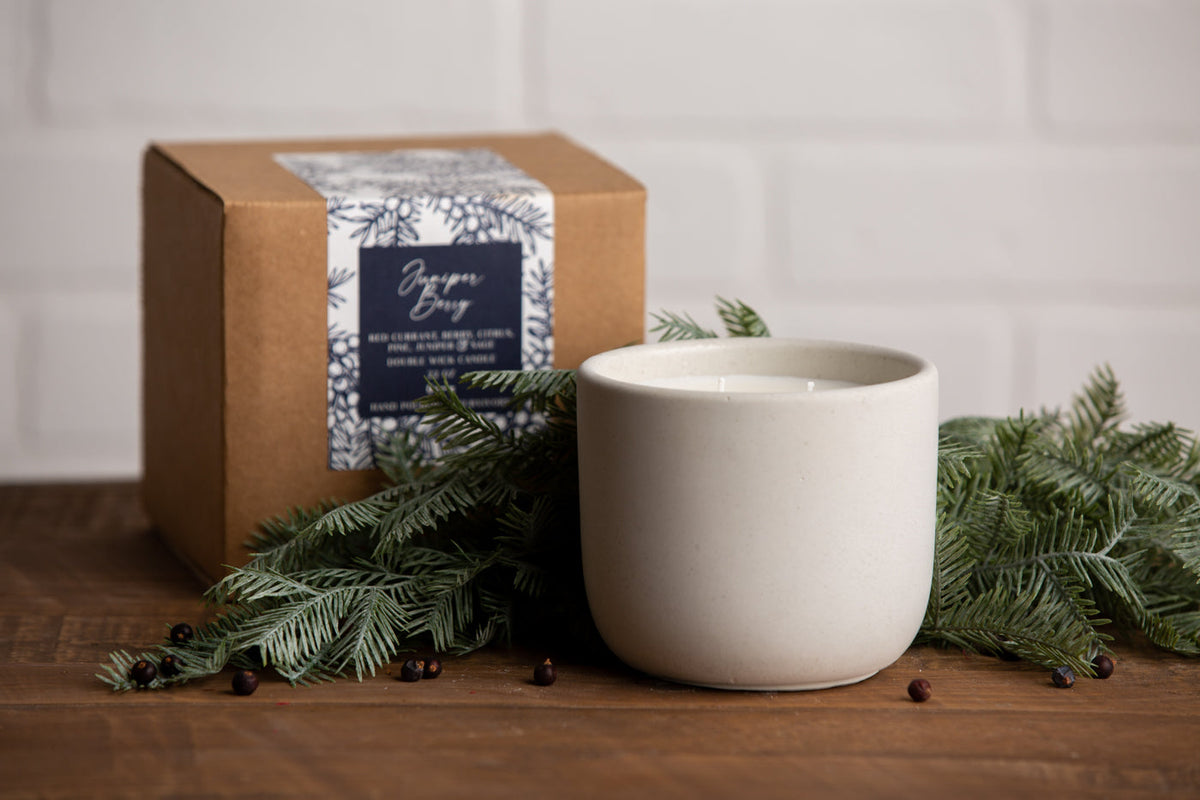 Juniper Berry Cement Candle 22 oz