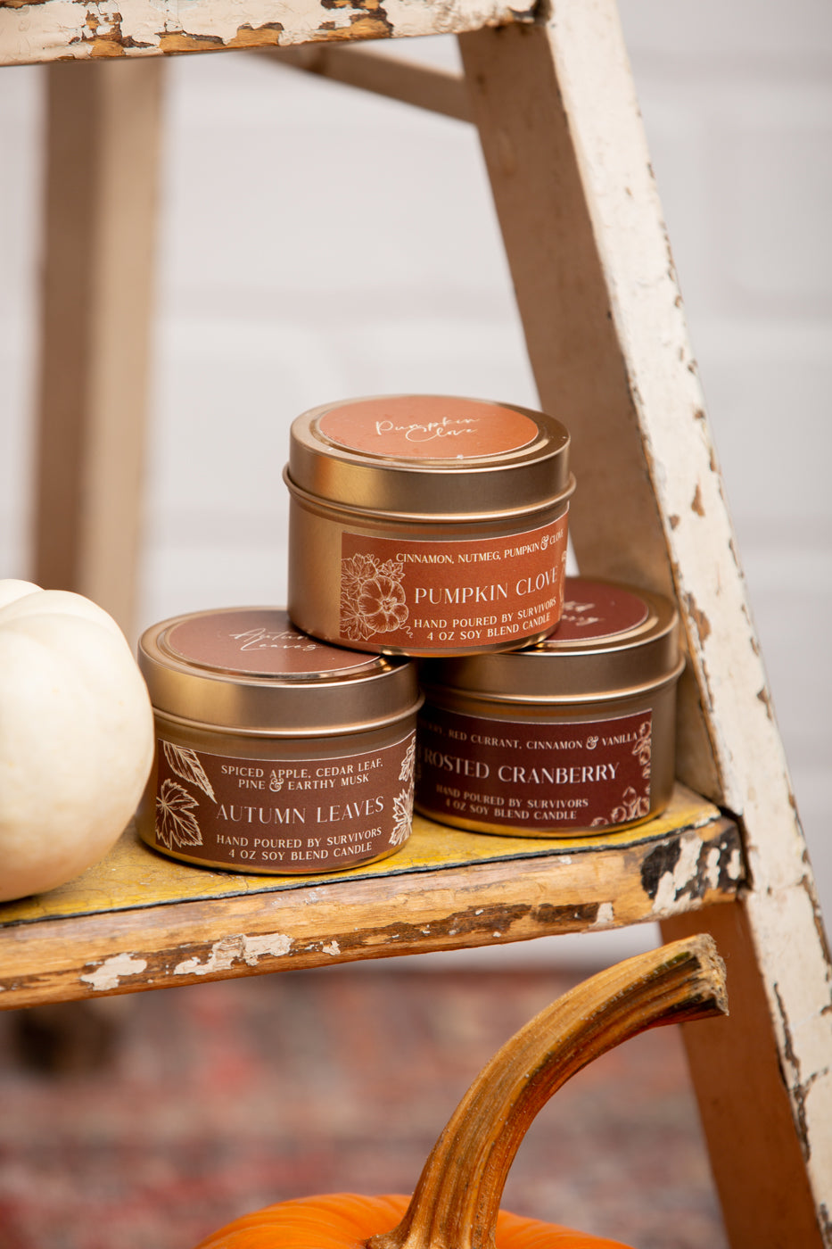 Pumpkin Clove Tin Candle 4 oz