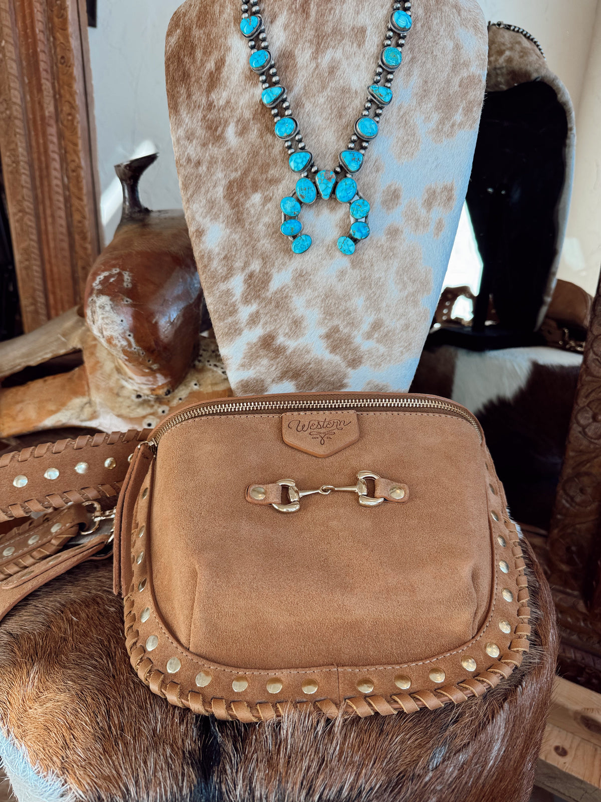 Western + Co. Lil’ Bit Bum Bag in Chestnut