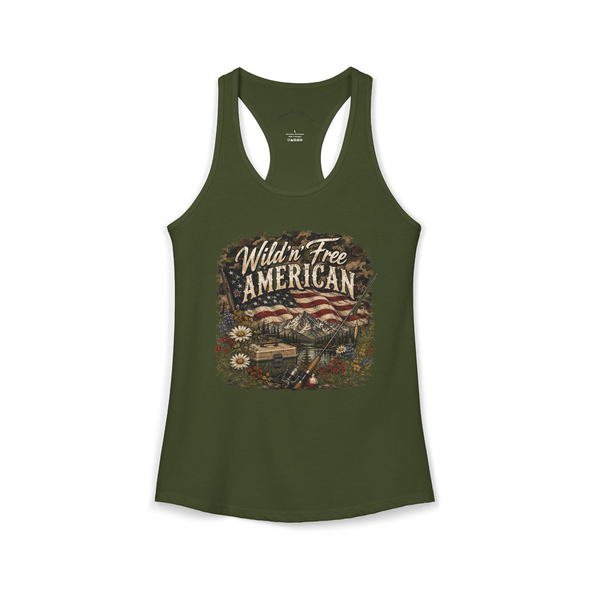 Wild'n'Free American Women's Tank Top - Wildflowers & Moonshine Exclusive