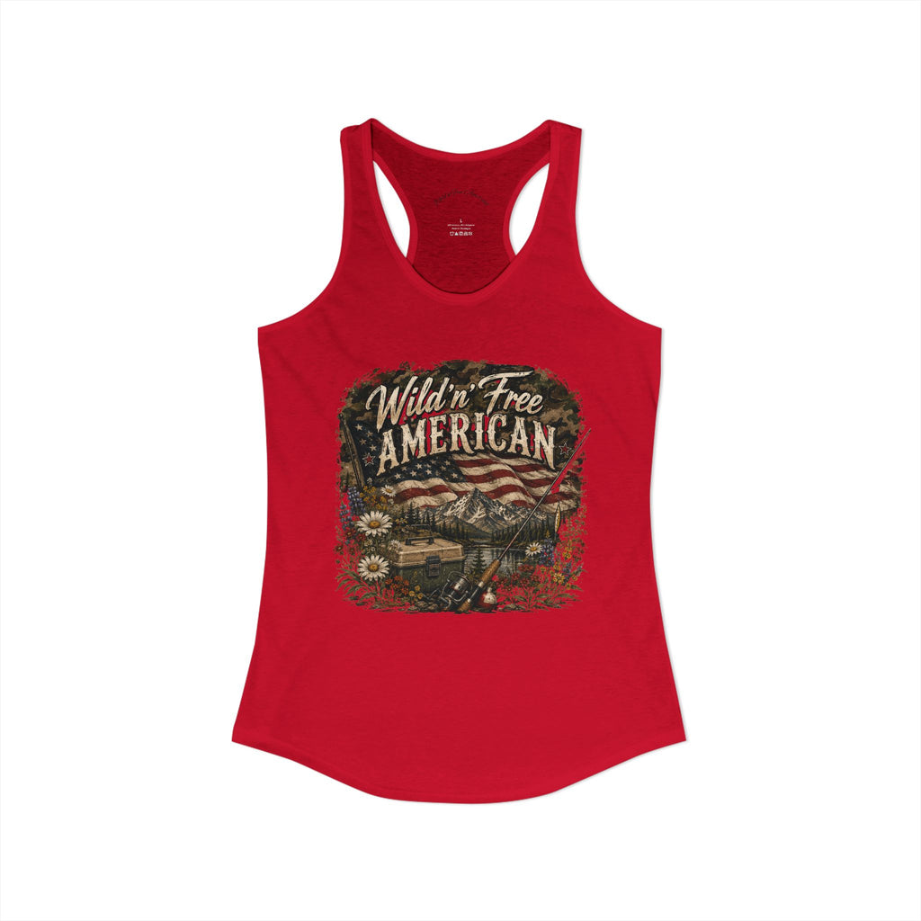 Wild'n'Free American Women's Tank Top - Wildflowers & Moonshine Exclusive