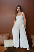 Jasper Jumpsuit in Oatmeal