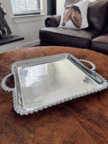 Square Beaded Handle Tray
