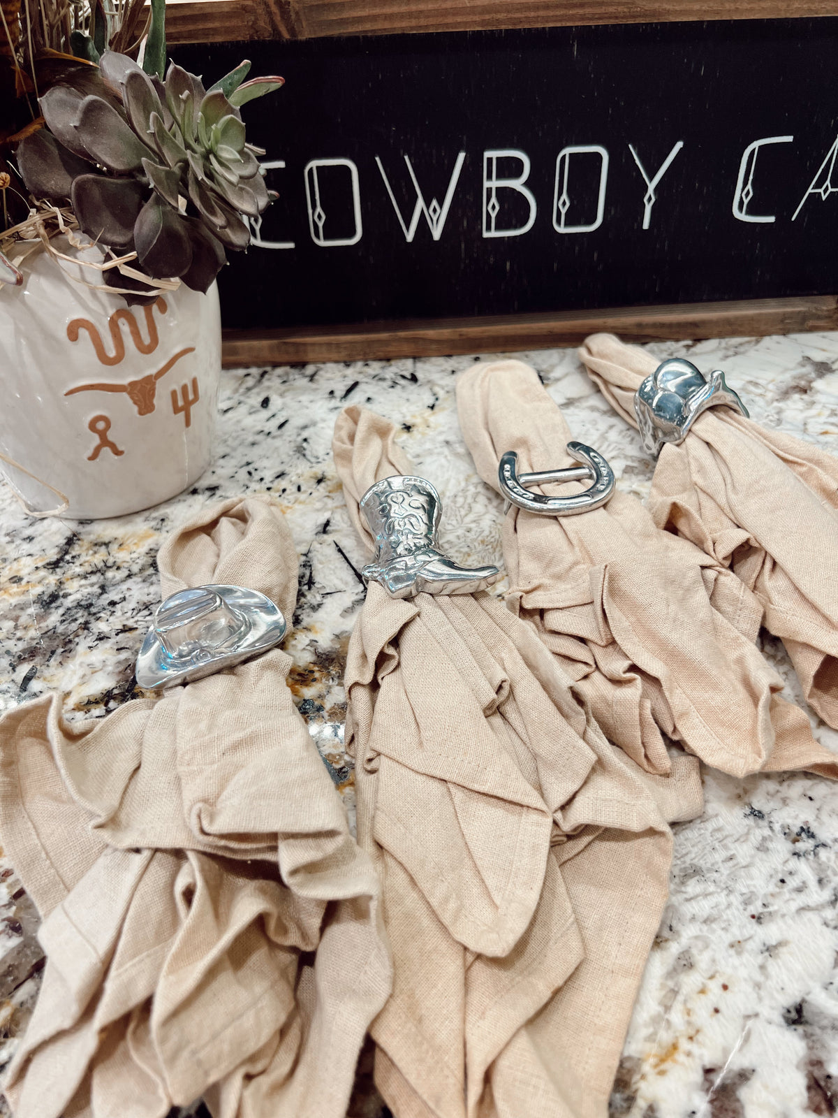 Western Napkin Ring Set