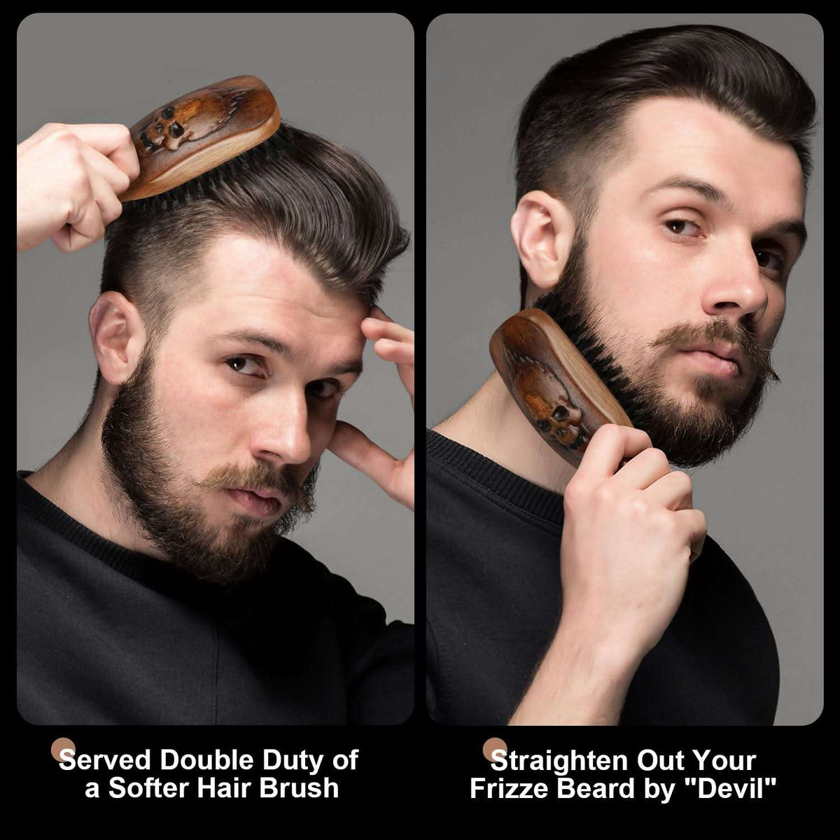 Eagle Fortress Inferno Styler Military Beard & Hair Brush