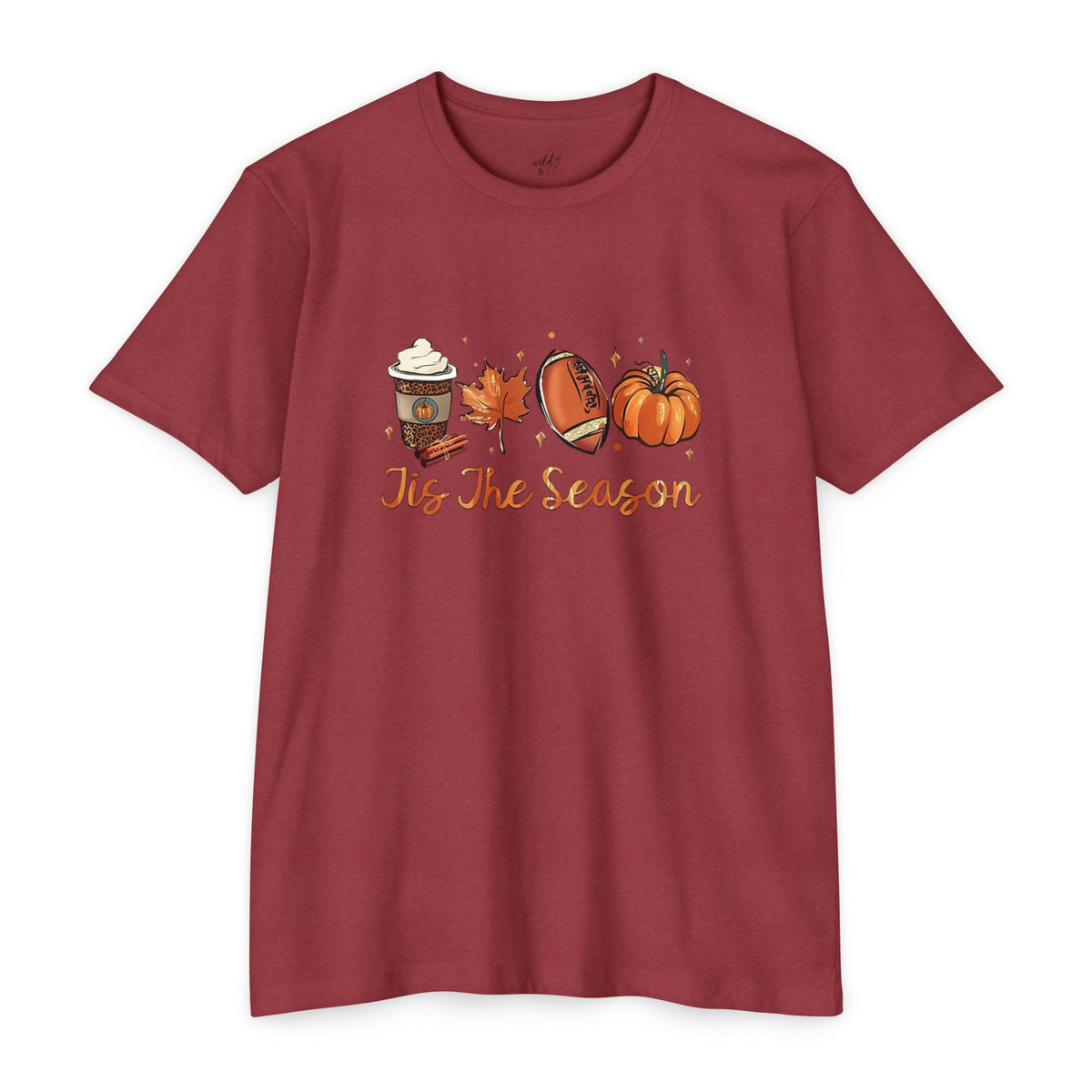 Tis The Season Pumpkin Football Tee- Wildflowers & Moonshine Exclusive