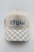 Cowgirls Do it Better Snapback Cotton Structured Hat