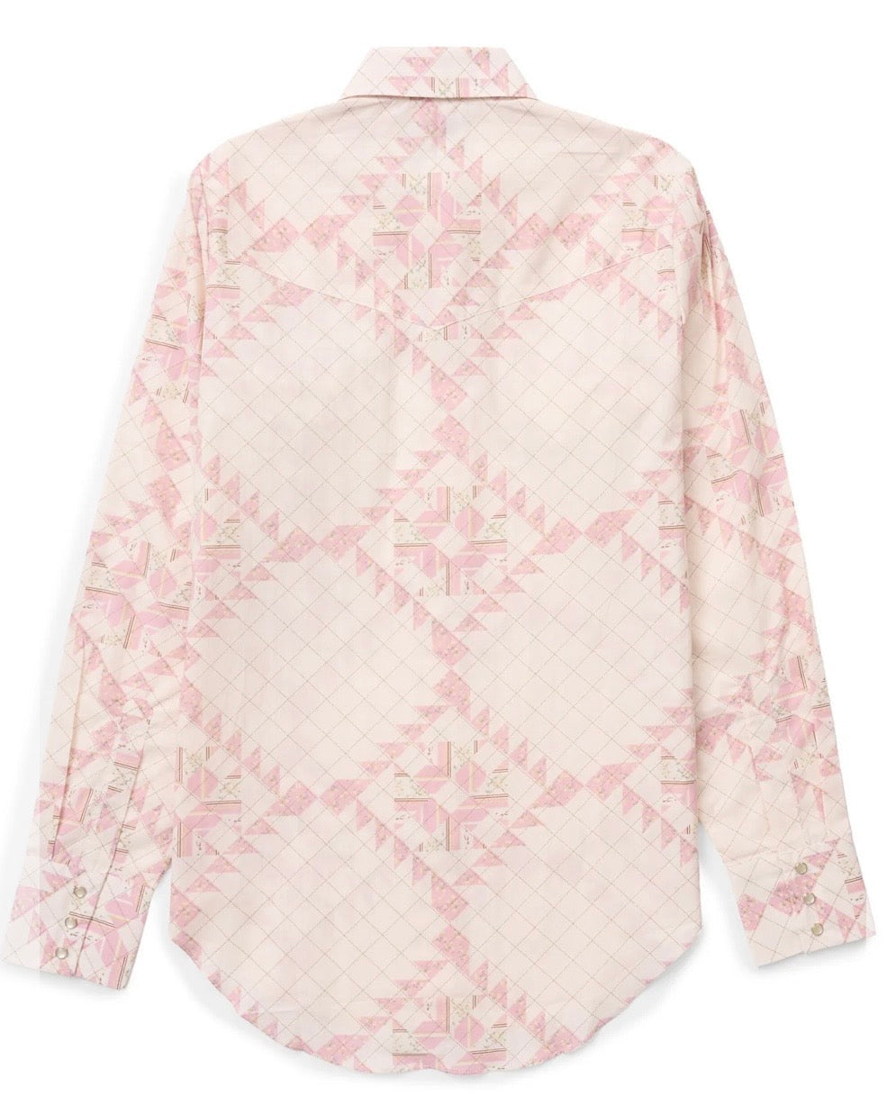 The Blossom Pink Quilt Granddaddy Snap Shirt