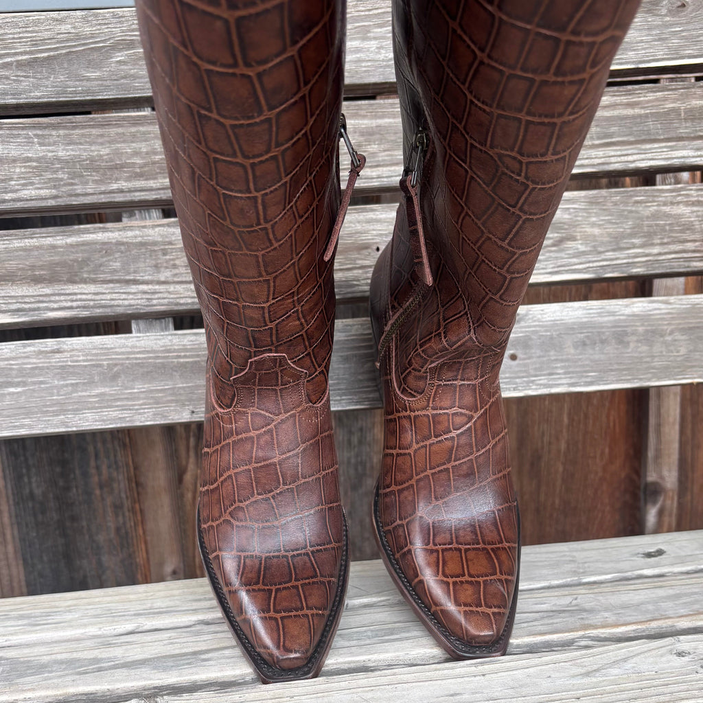 Espresso Croc Casanova Women's Boots by Ariat