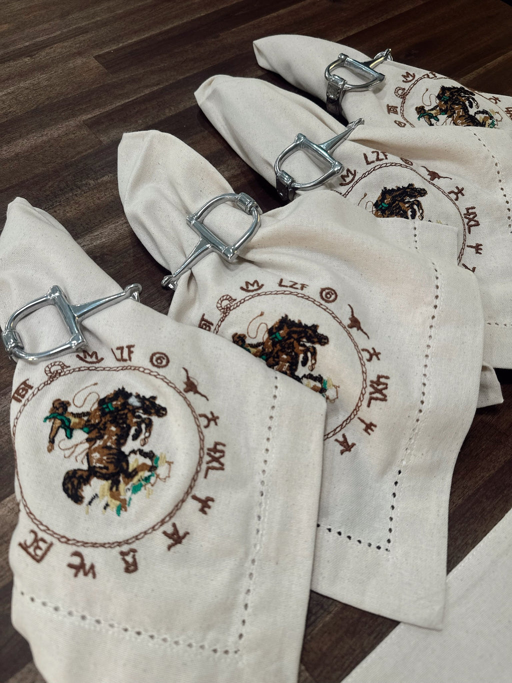 Horse Bit Napkin Ring Set