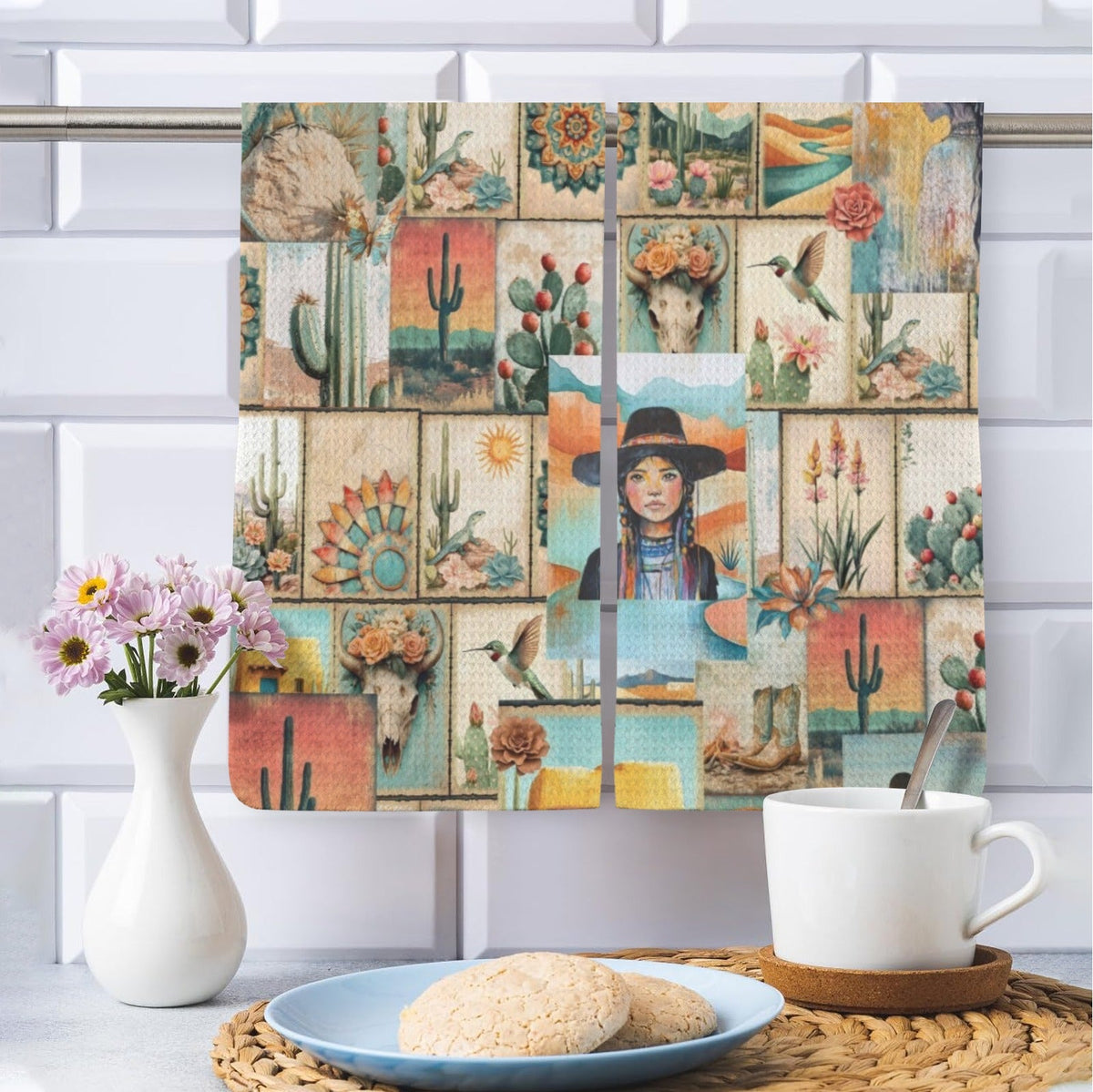 Colores de Mexico Pictures of the Southwest Set of 2 Dish Towels