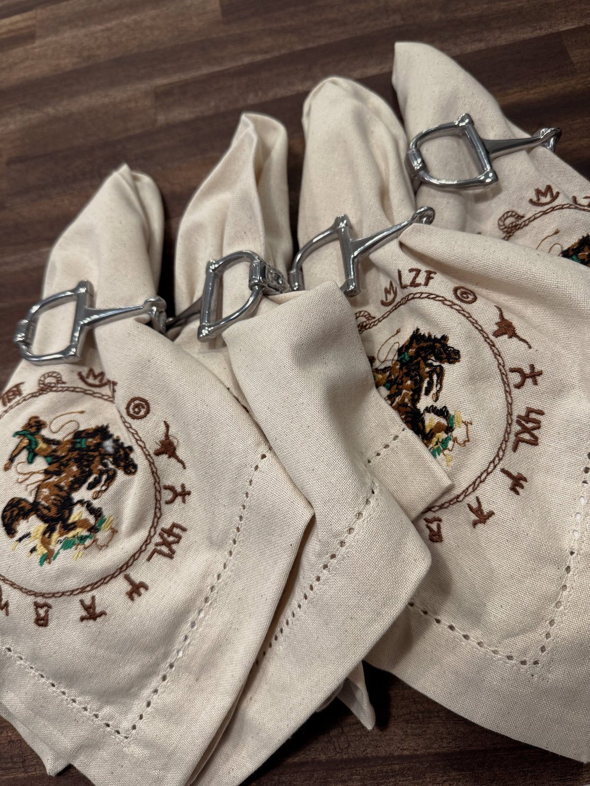 Horse Bit Napkin Ring Set