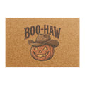 Boo-Haw Pumpkin Cowboy Halloween Welcome Mat