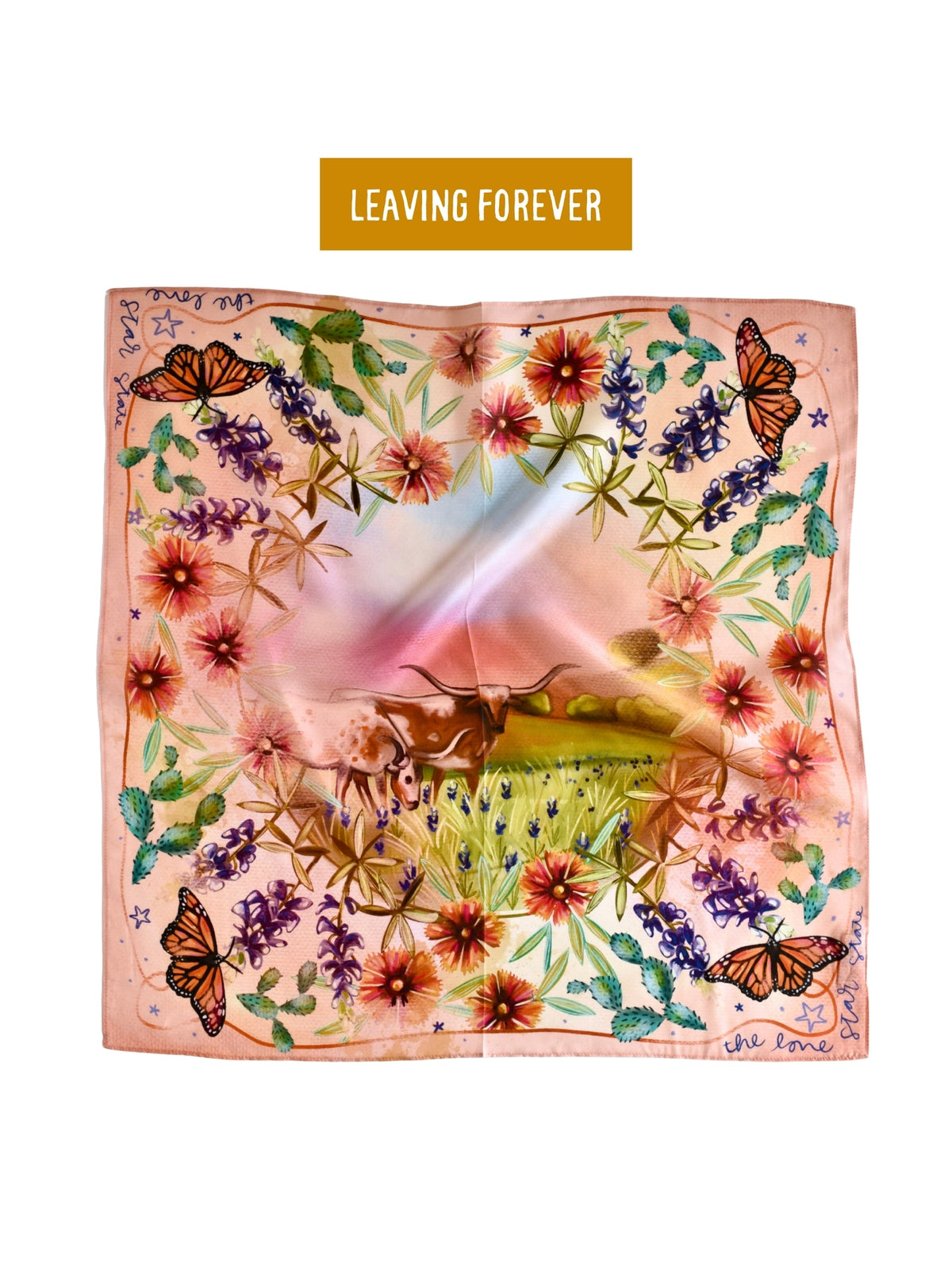 Heartland Series: The Lone Star State Inspired Wild Rag Texas Silk Scarf