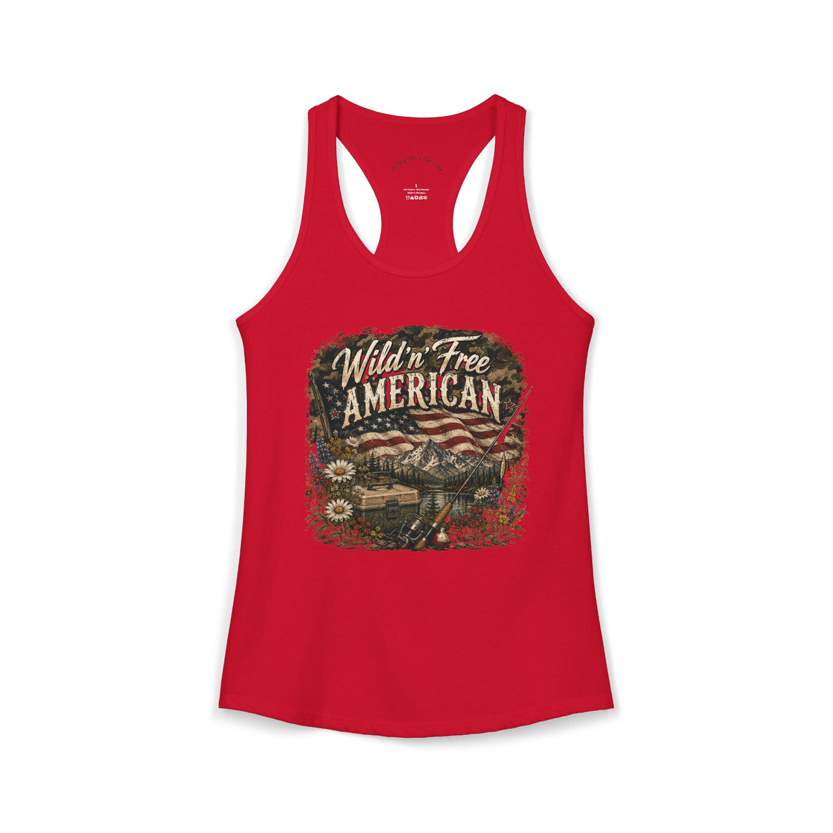 Wild'n'Free American Women's Tank Top - Wildflowers & Moonshine Exclusive
