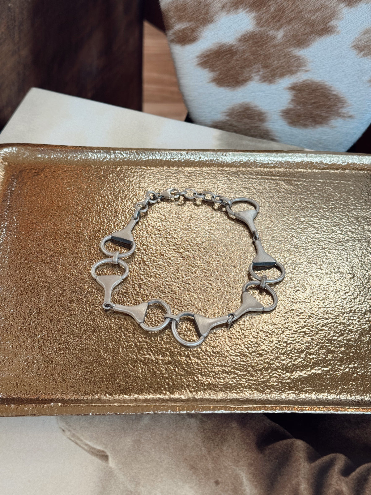 Sterling Silver Equestrian Snaffle Bit Snap Bracelets