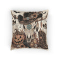 Southwestern Skull, Pumpkin & Boots Decorative Fall Throw Pillow - Wildflowers & Moonshine Exclusive!