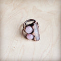 Rose Quartz Ring in a Copper Setting 012ff