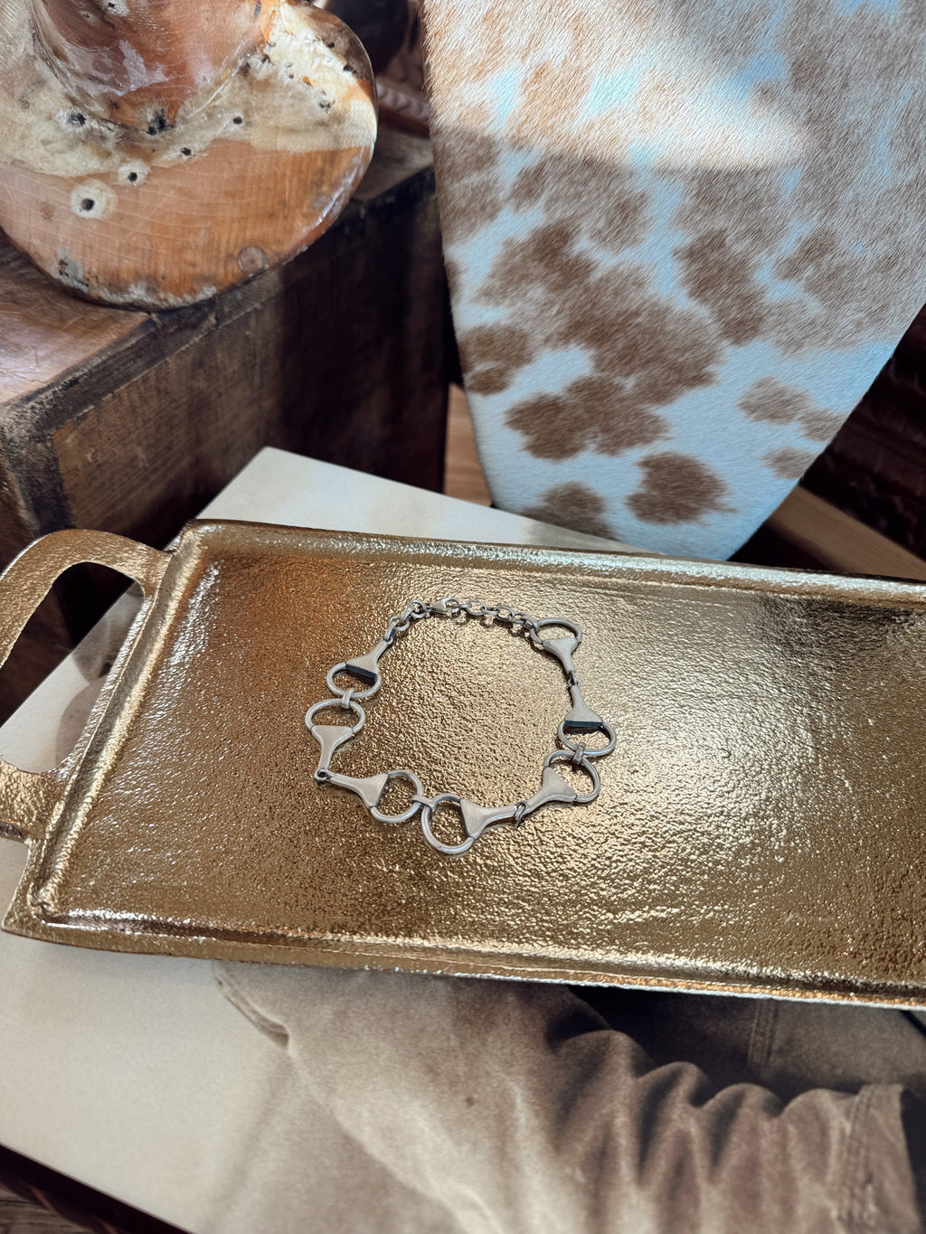 Sterling Silver Equestrian Snaffle Bit Snap Bracelets