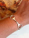 Sterling Silver Equestrian Snaffle Bit Snap Bracelets