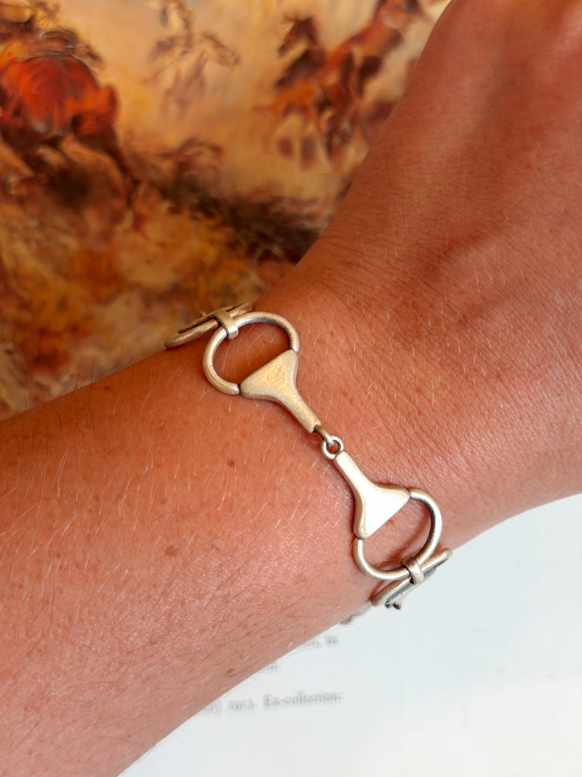 Sterling Silver Equestrian Snaffle Bit Snap Bracelets