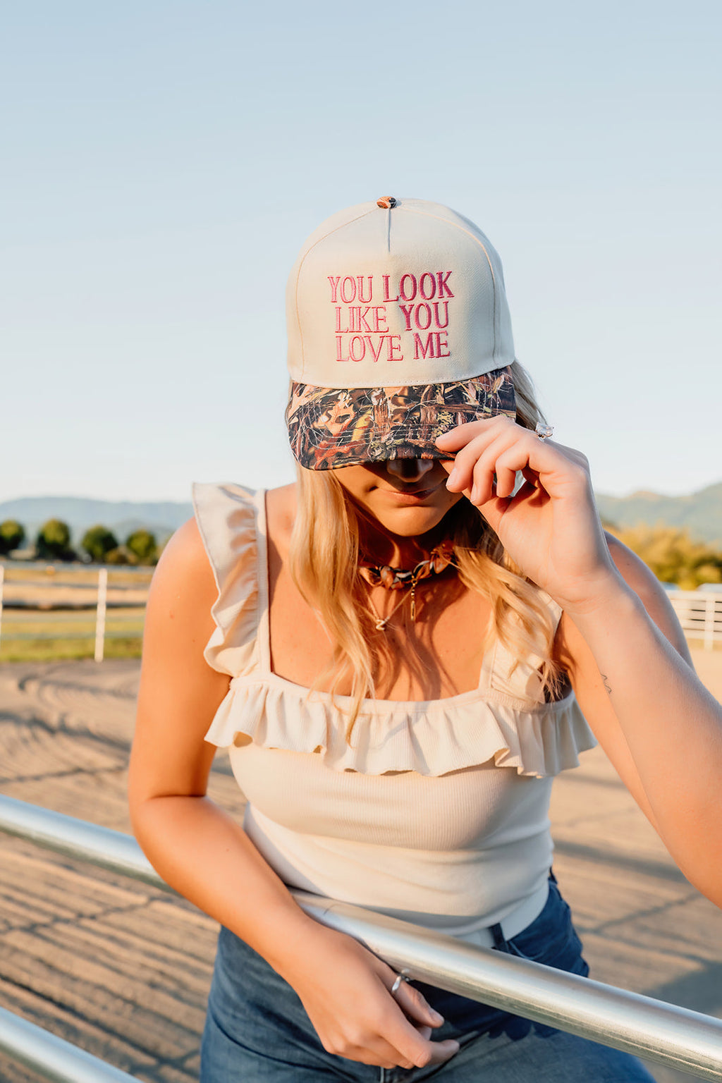 You Look Like You Love Me - Embroidered Hat - Camo
