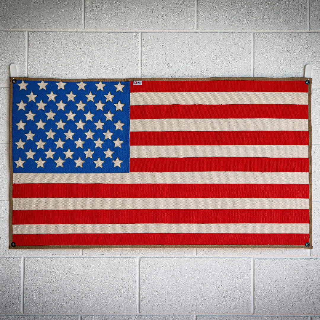 American Flag - Made from Recycled Fire Hose