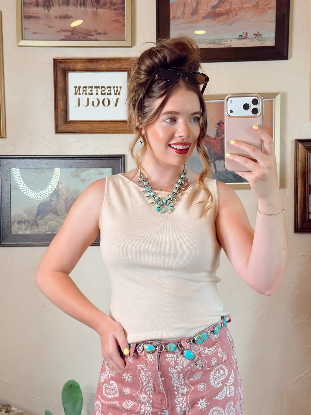 Bedford Top in Cream