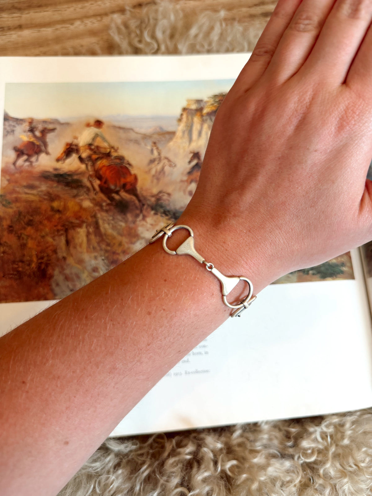 Sterling Silver Equestrian Snaffle Bit Snap Bracelets