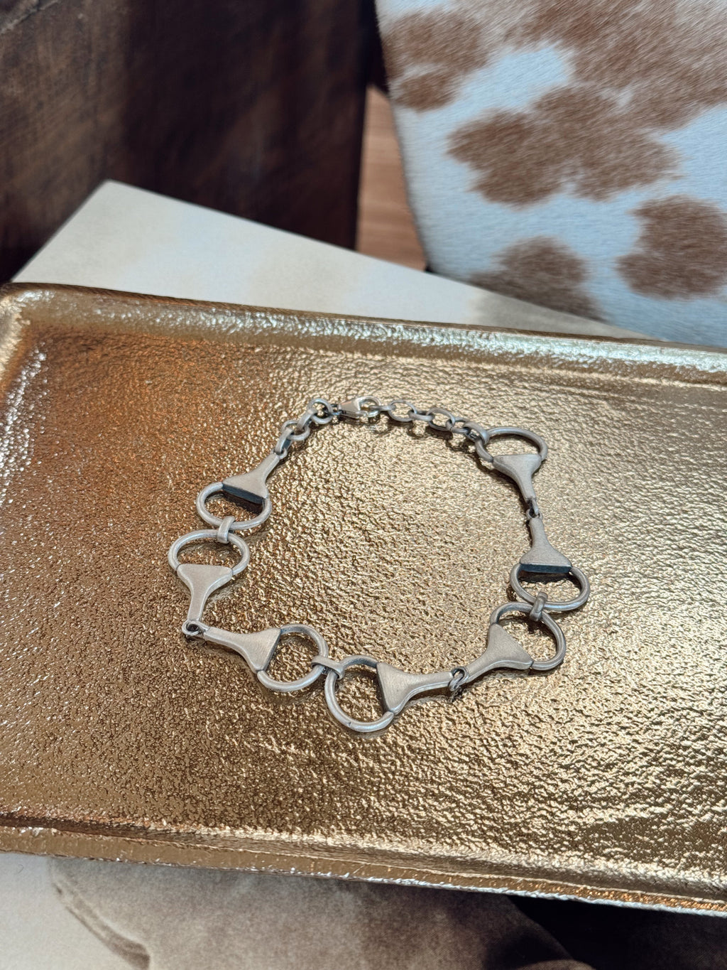 Sterling Silver Equestrian Snaffle Bit Snap Bracelets