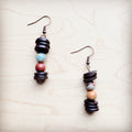Aqua Terra & Wood Drop Earrings 225d