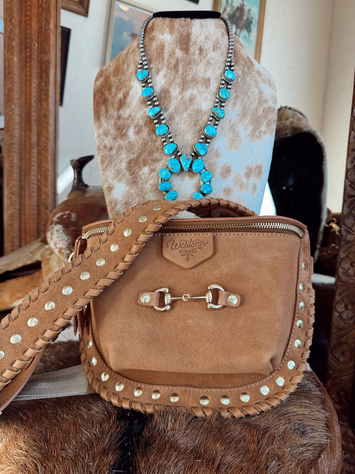 Western + Co. Lil’ Bit Bum Bag in Chestnut