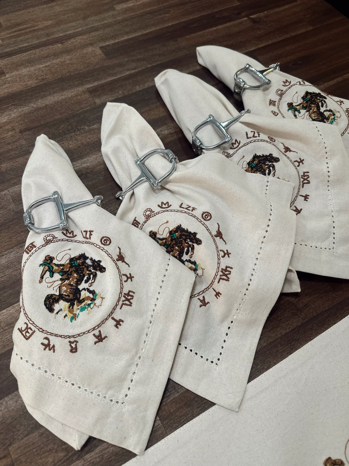 Horse Bit Napkin Ring Set