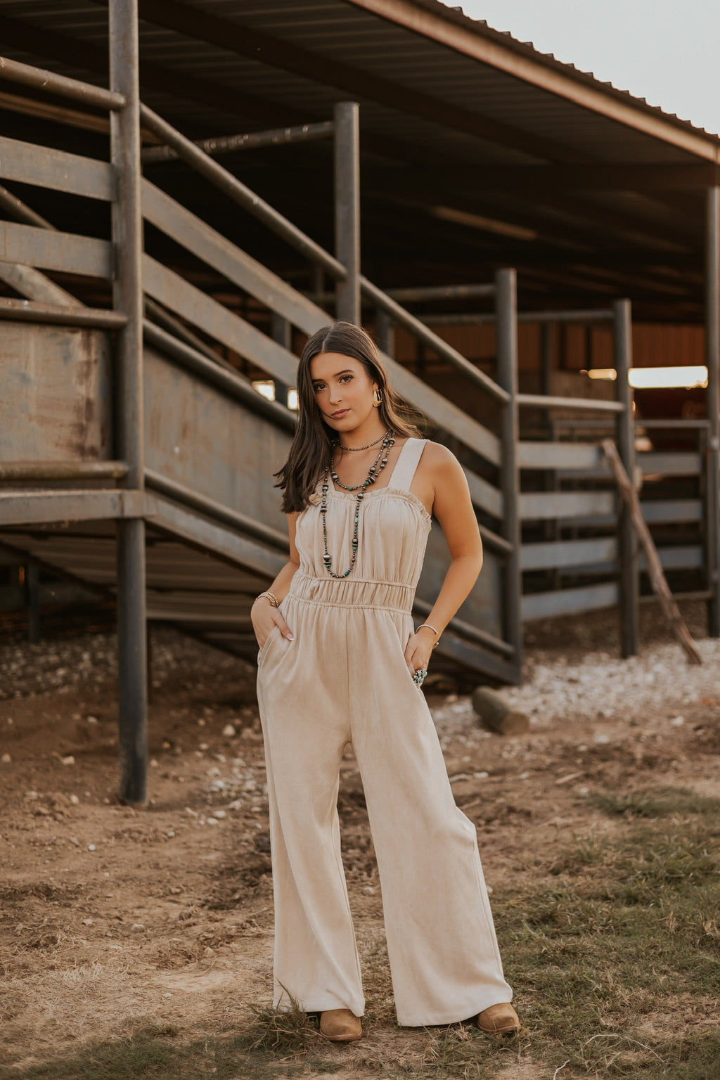 Sierra Suede Jumpsuit