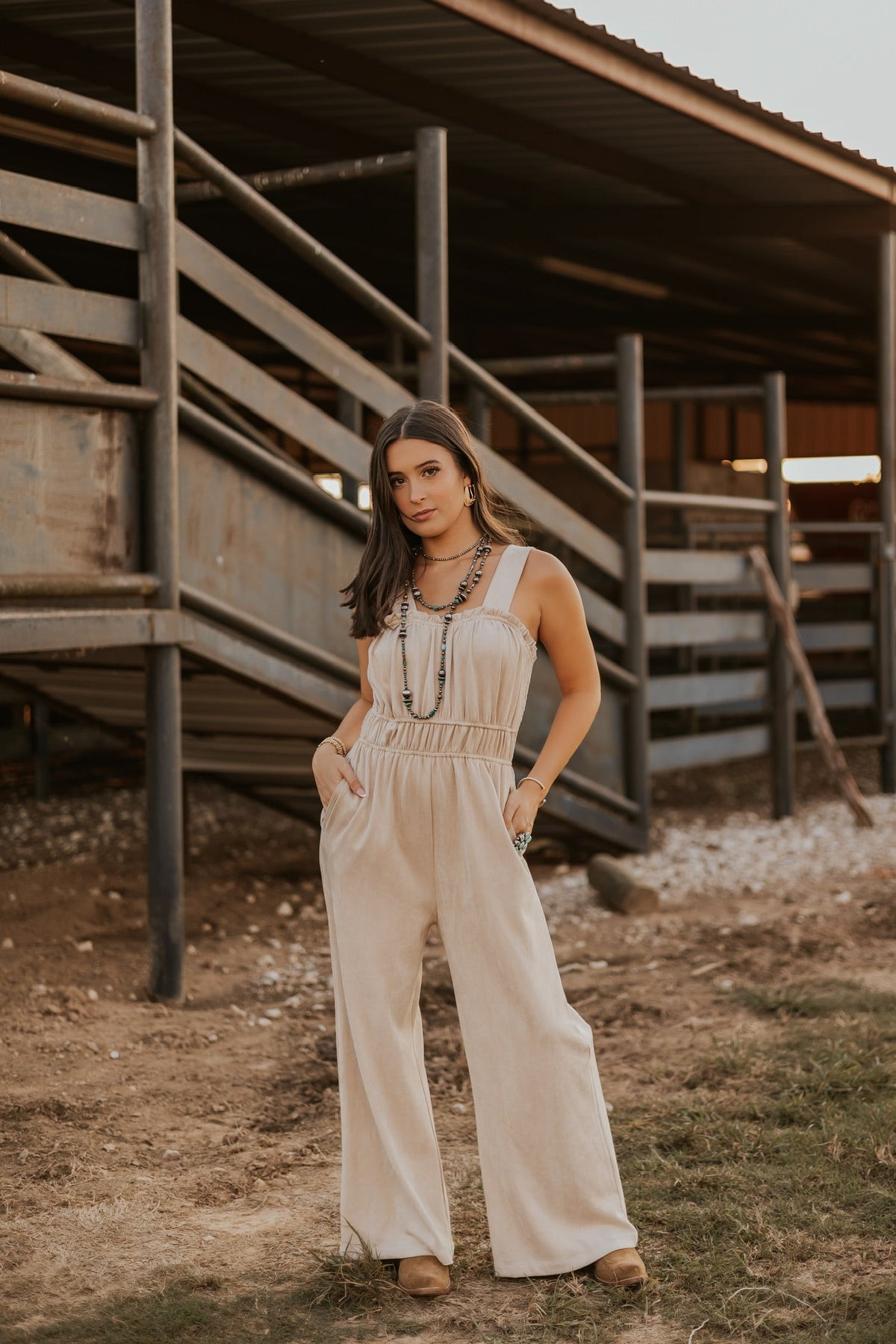 Sierra Suede Jumpsuit