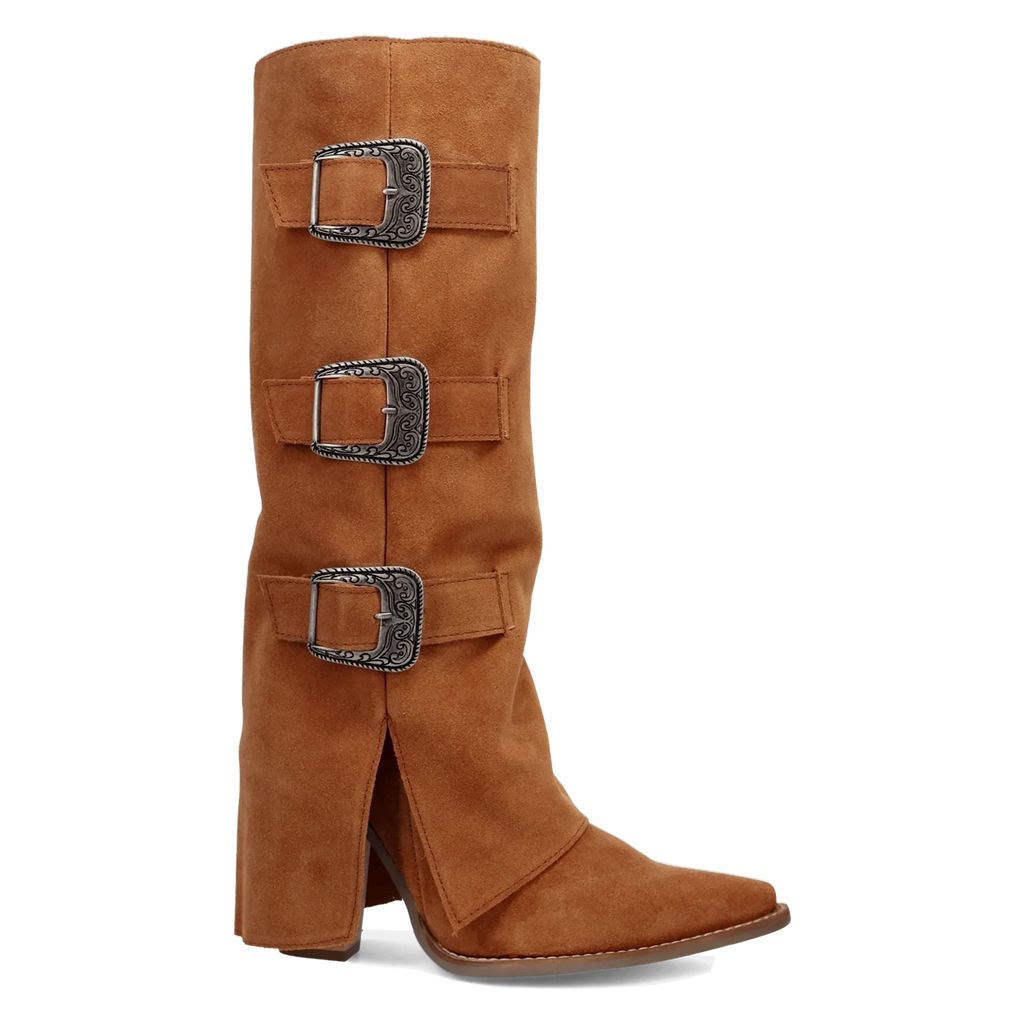 Buckle Bunny - Women's Suede Cowgirl Boots by Dingo
