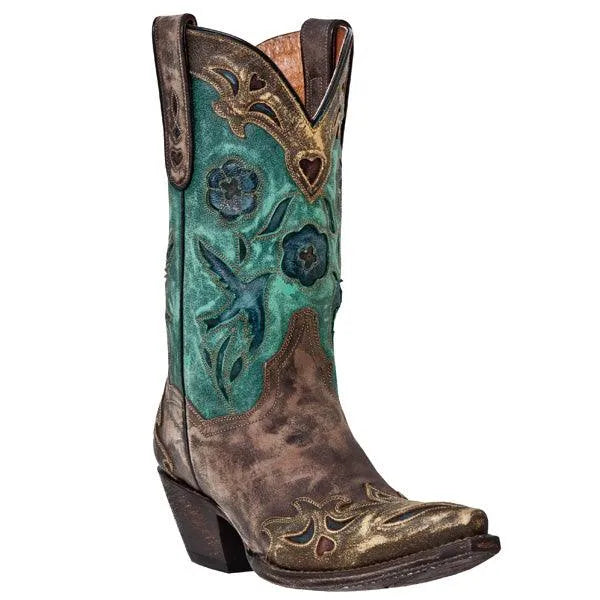 Vintage Blue Bird - Women's Cowgirl Boots by Dan Post