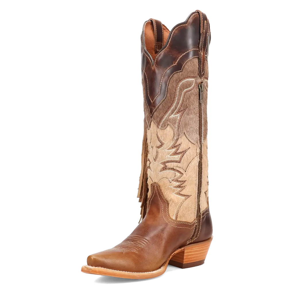 Dayla - Women's Leather Hair-On Cowgirl Boots by Dan Post