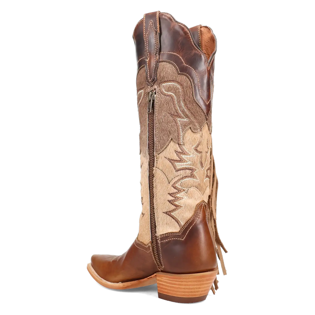 Dayla - Women's Leather Hair-On Cowgirl Boots by Dan Post