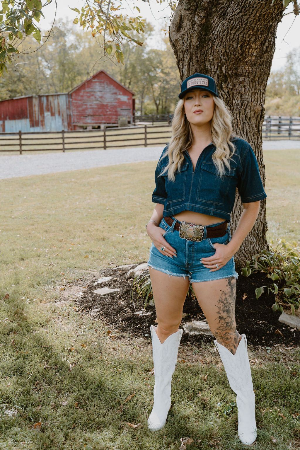 Put it on my Cowboys Tab - Embroidered Patch on Structured Trucker Hat