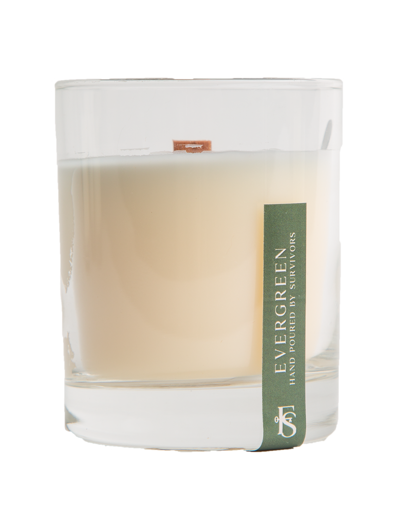 Evergreen Wooden Wick Candle 7.5 oz