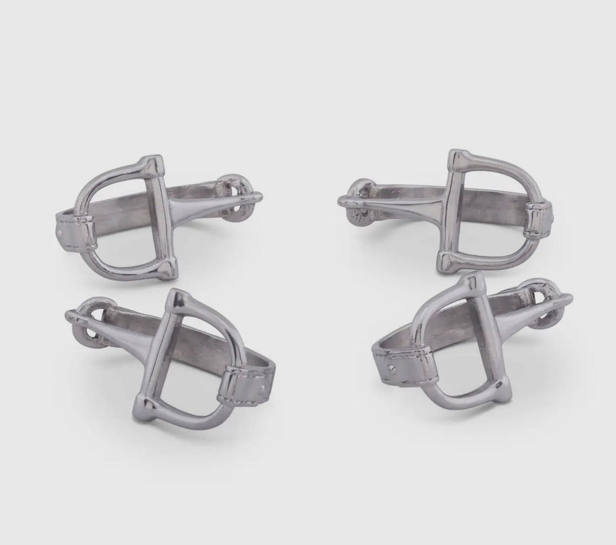 Horse Bit Napkin Ring Set