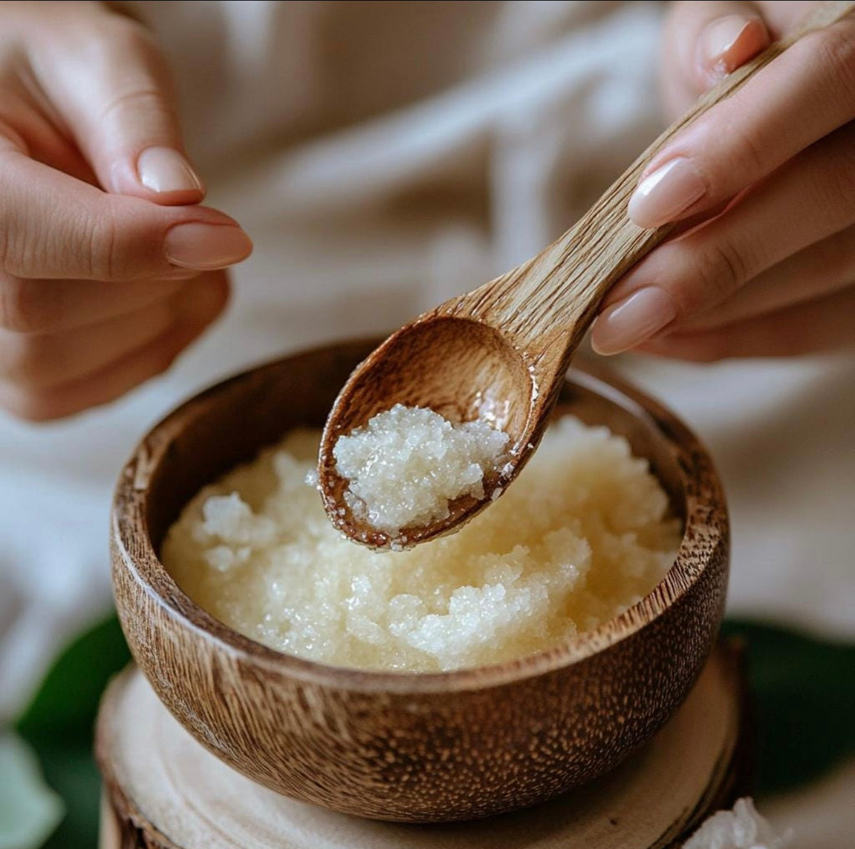 Nectarine & Honey Sugar Scrub | Small Batch Exfoliating Body Scrub