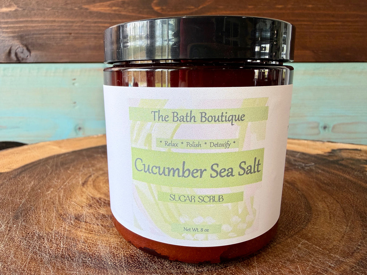 Cucumber Sea Salt Sugar Scrub | Exfoliating Handmade Body Scrub