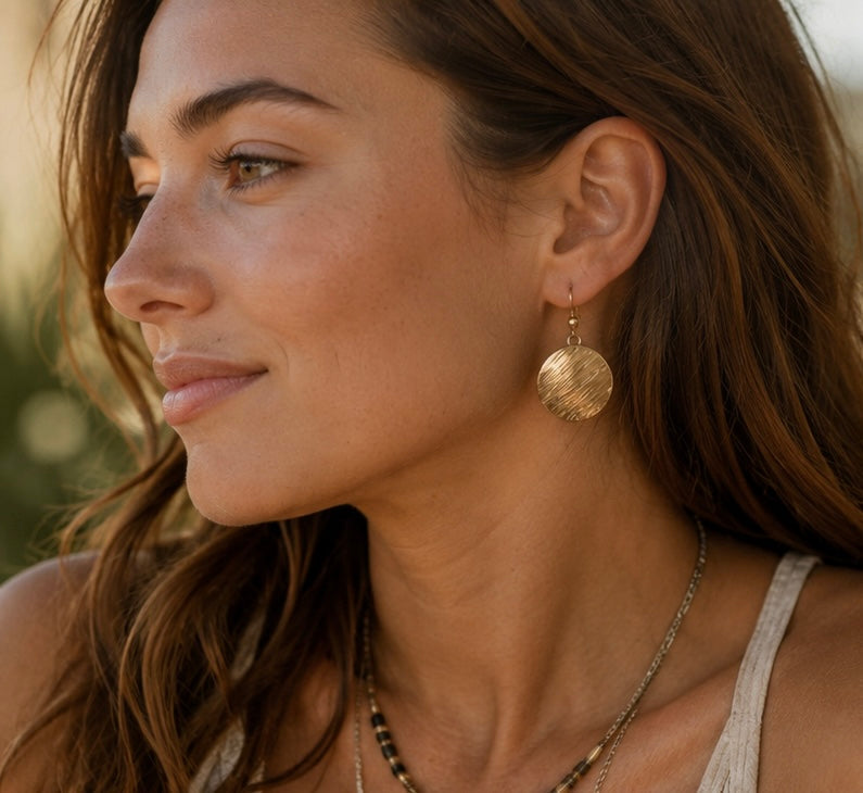 Coastal Glow Gold Earrings