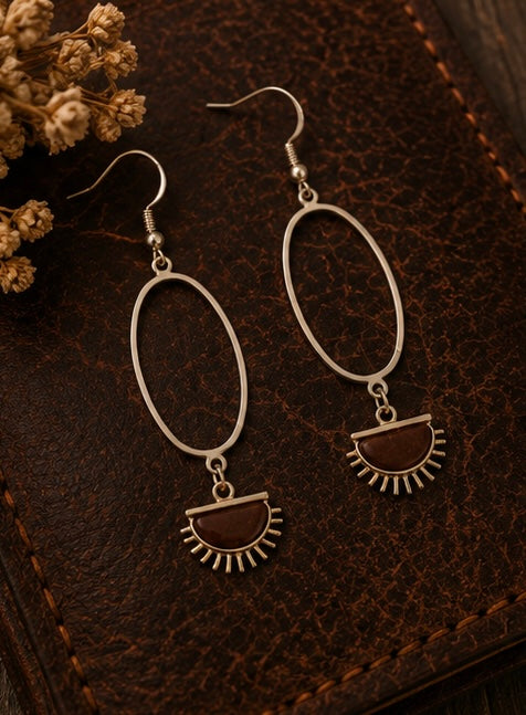 Desert Sunrise Hoop Earrings