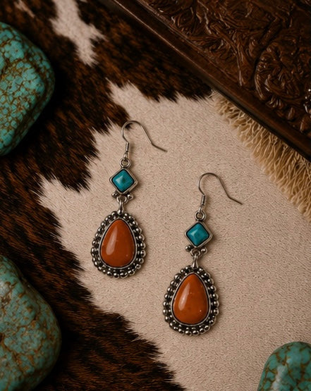 Desert Sky Teardrop Western Earrings