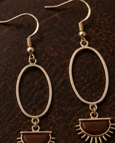Desert Sunrise Hoop Earrings