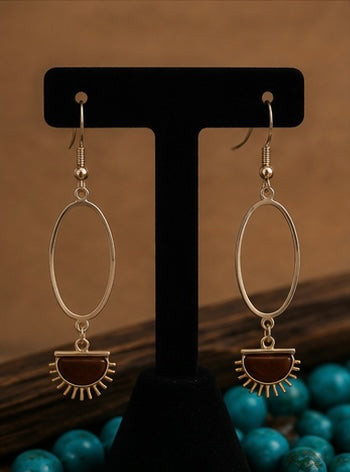 Desert Sunrise Hoop Earrings